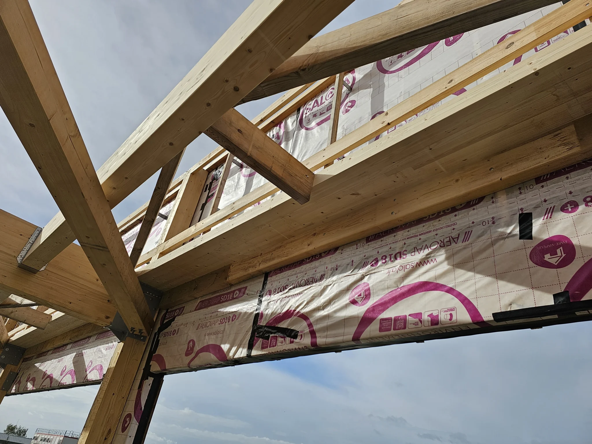 Nos réalisations : charpente ciel ouvert